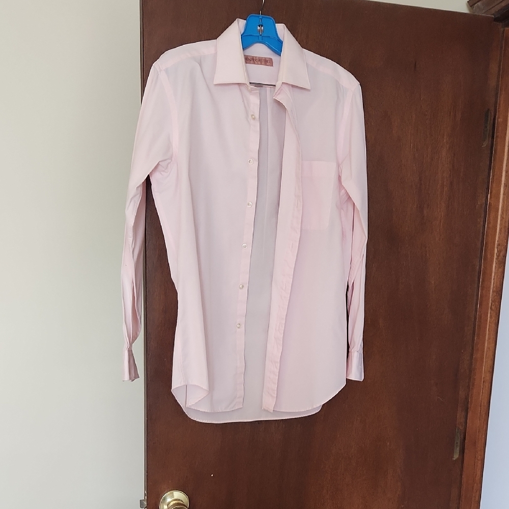 Men's Slim Fit Pale Pink Dress Shirt